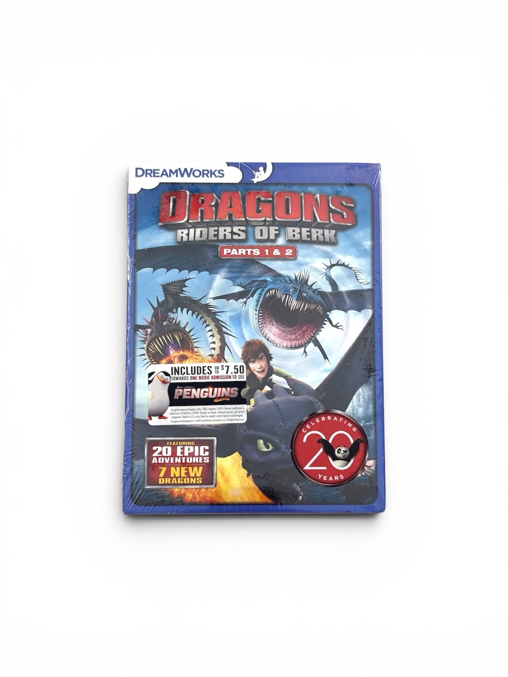 NWT Sealed DreamWorks Dragons: Riders of Berk Parts 1 & 2 DVD Set